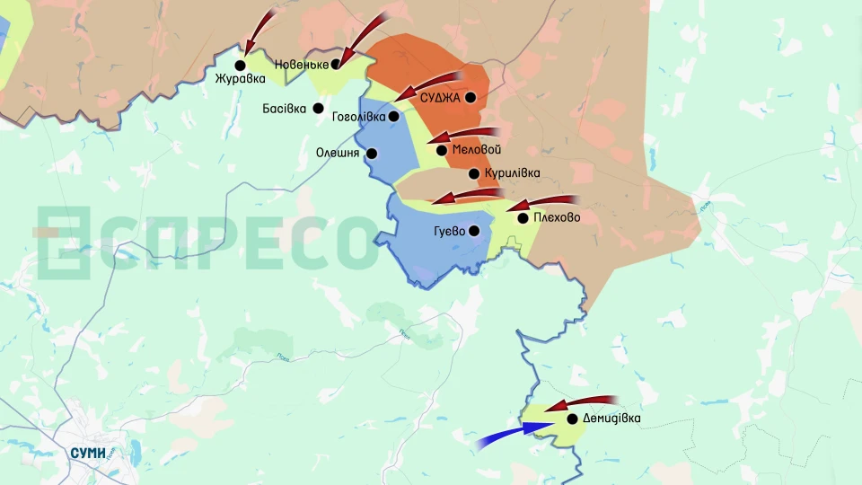 Карта бойових дій за 15-22 березня