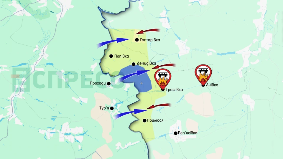 Карта Білгородська область 25.03.25