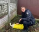 Прикарпатські правоохоронці врятували лелеку з перебитими крилом