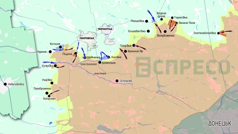 Карта бойових дій за 22-29 березня
