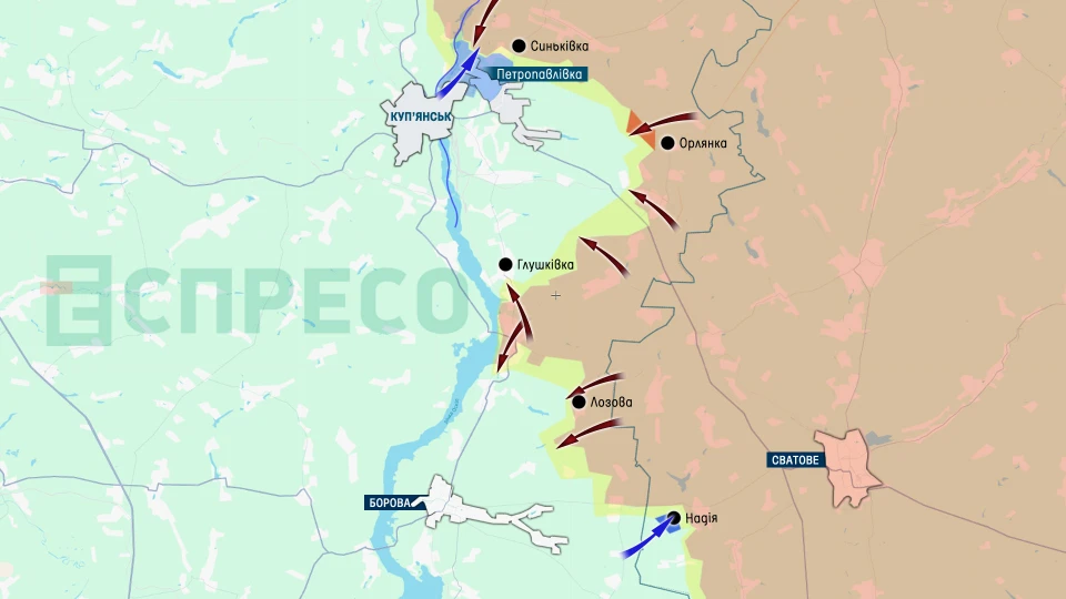Карта бойових дій за 22-29 березня