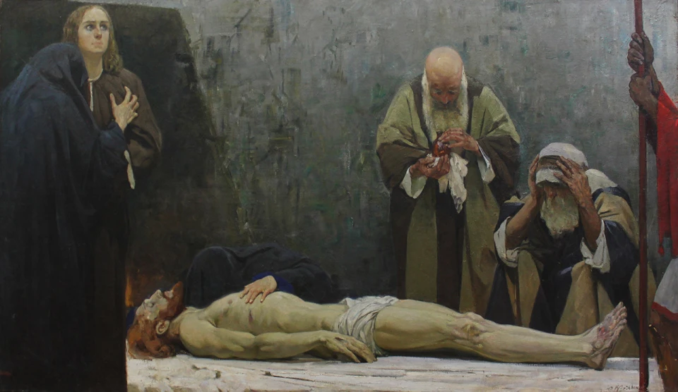 «Оплакування Христа», 1910 — дипломна робота Кричевського