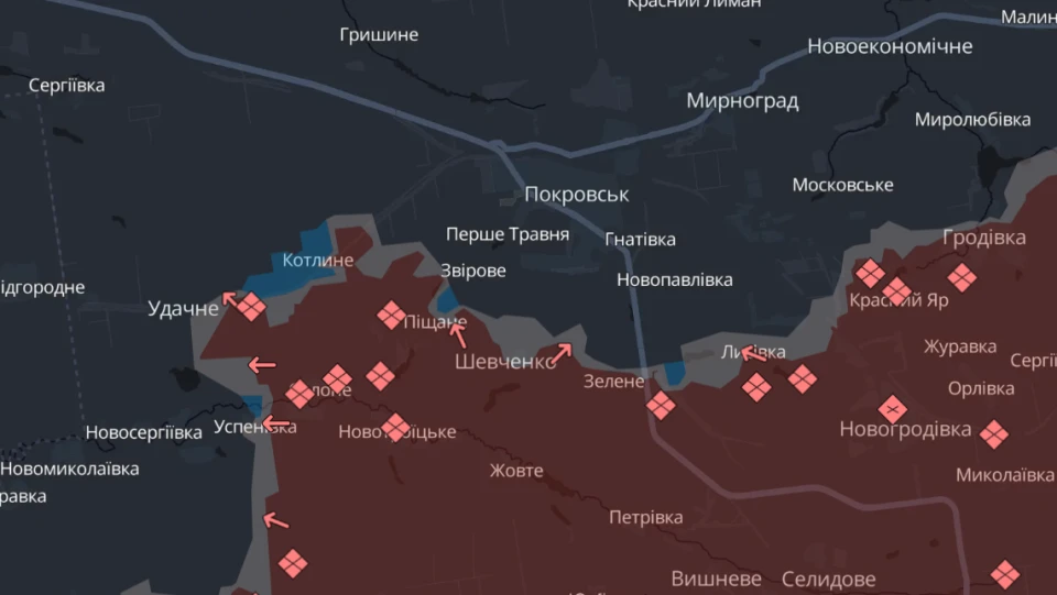 карта бойових дій