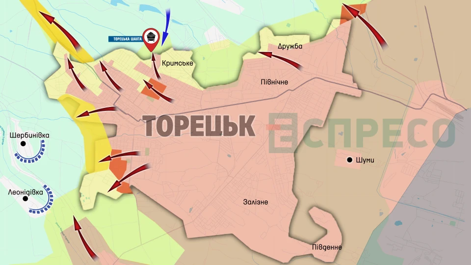 Карта бойових дій за 5-12 квітня