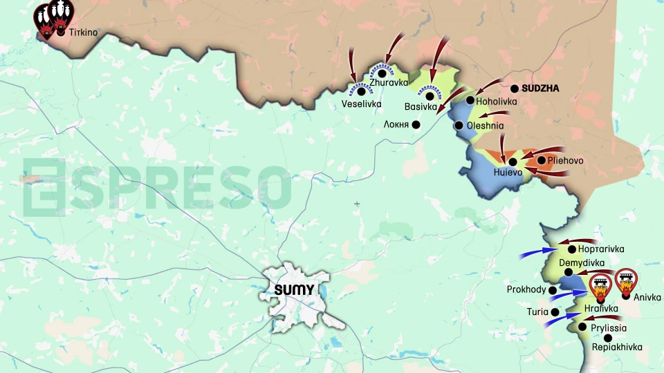Map Курська-Білгородська область квітень