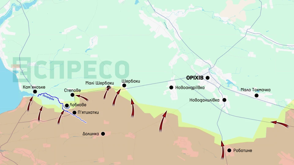 Карта бойових дій за 12-19 квітня