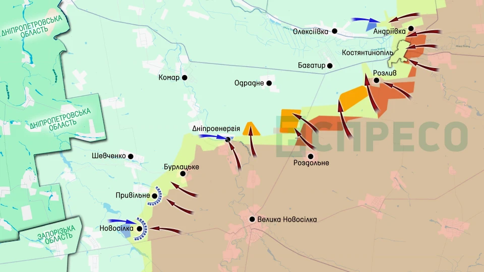 Карта бойових дій за 12-19 квітня