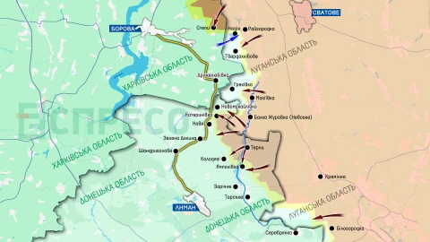 Карта бойових дій за 12-19 квітня