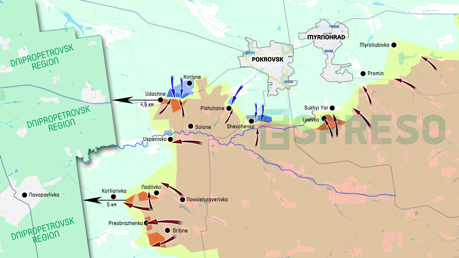 Ukraine Russia war live map, April 12-19