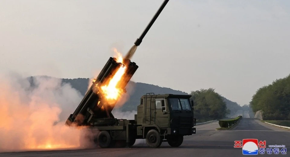 РСЗВ M-1991 виробництва КНДР під час випробувань