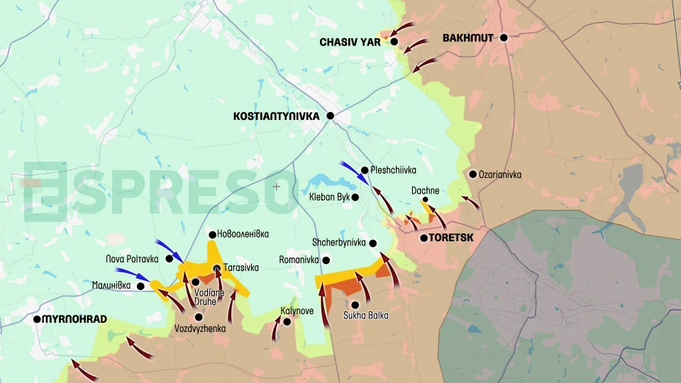 Ukraine Russia war live map, April 25 - May 3