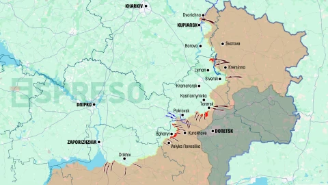 Ukraine Russia war live map, April 25 - May 3