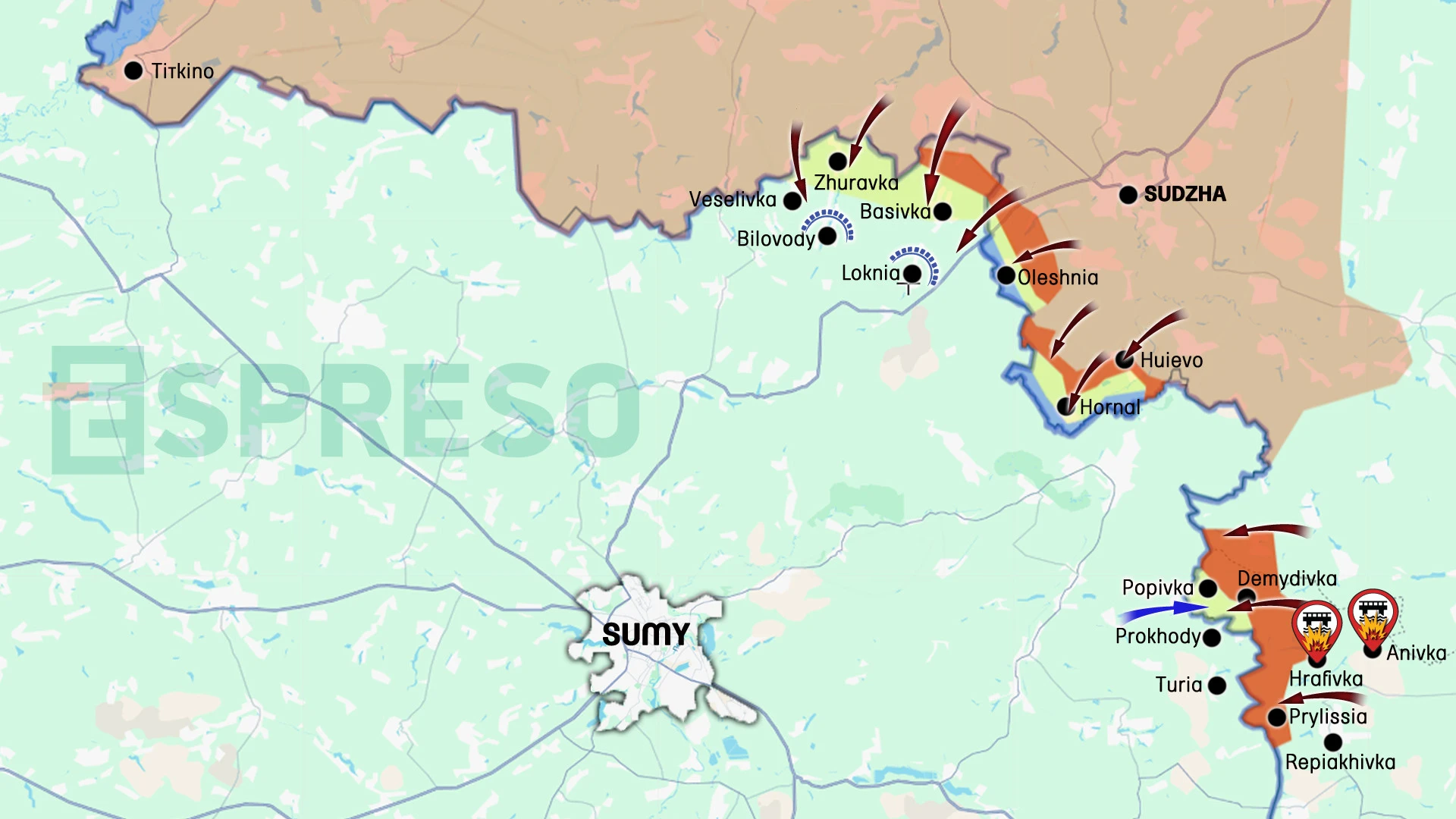 Ukraine Russia war live map, April 25 - May 3