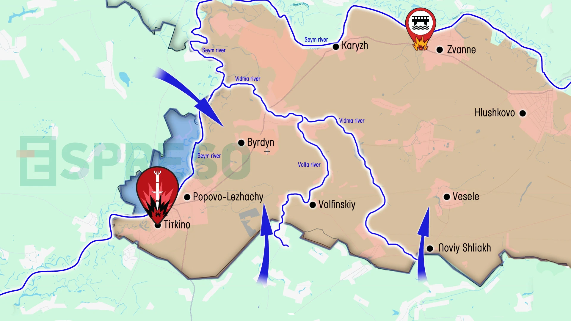 Ukraine Russia war live map, May 6