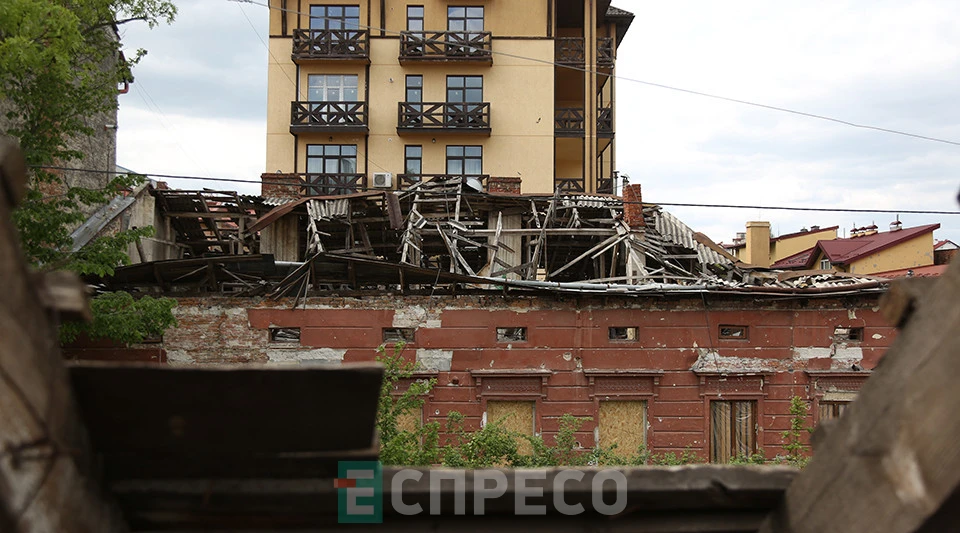 будинки у Львові на вул. Братів Міхновських, зруйновані російською атакою 4 вересня 2024 року