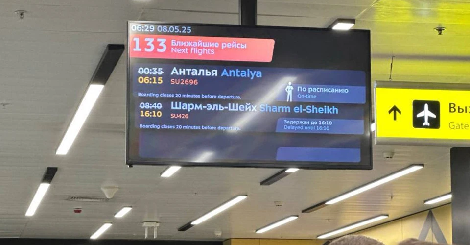 майже 100 рейсів затримано в аеропортах Москви