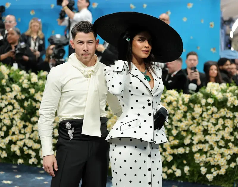 Nick Jonas and Priyanka Chopra at the 2025 Met Gala