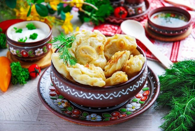 вареники з печінкою