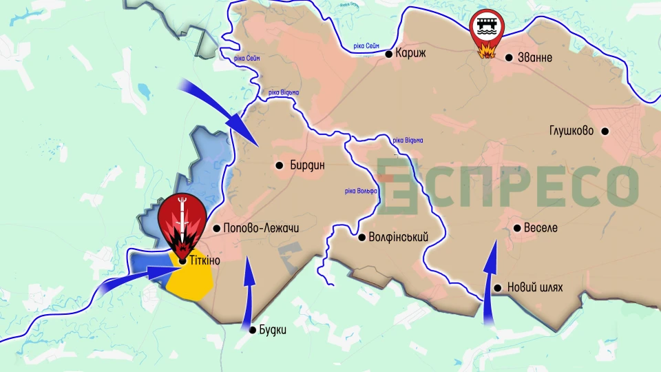 Карта бойових дій за 3-10 травня