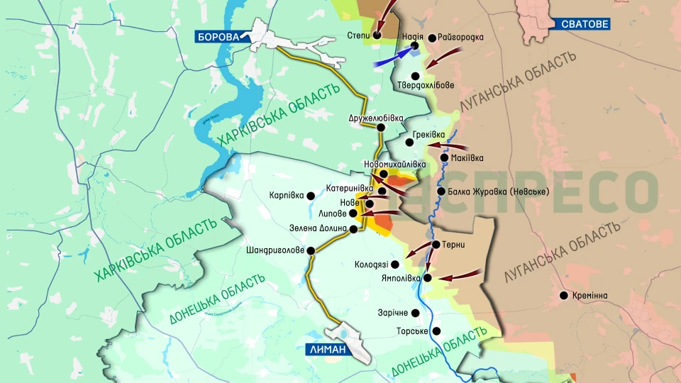 Карта бойових дій за 3-10 травня