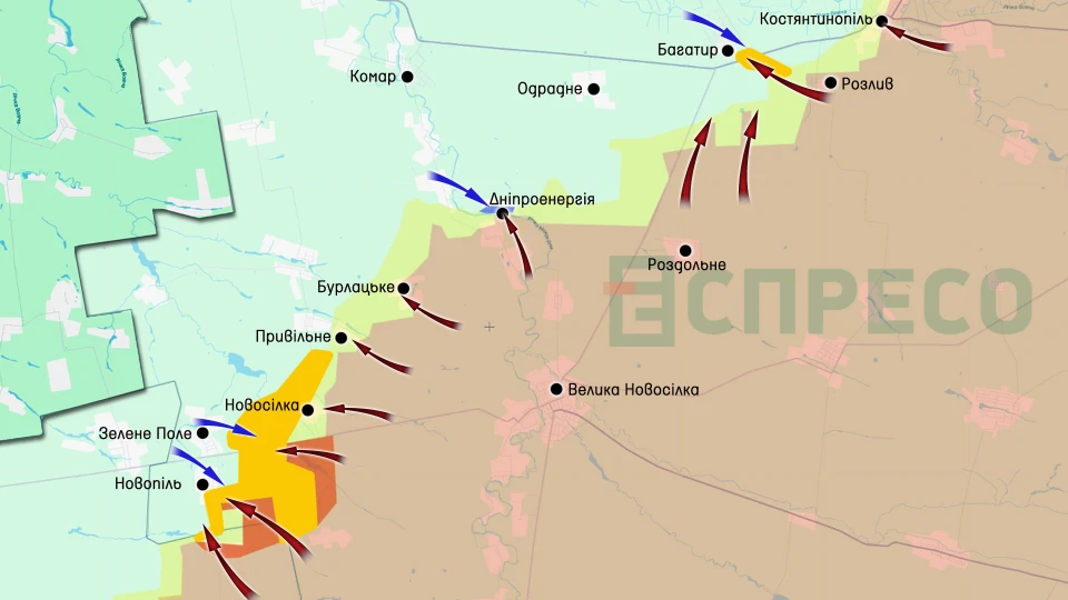 Карта бойових дій за 3-10 травня