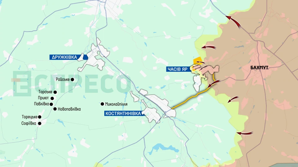 Карта бойових дій за 10-17 травня