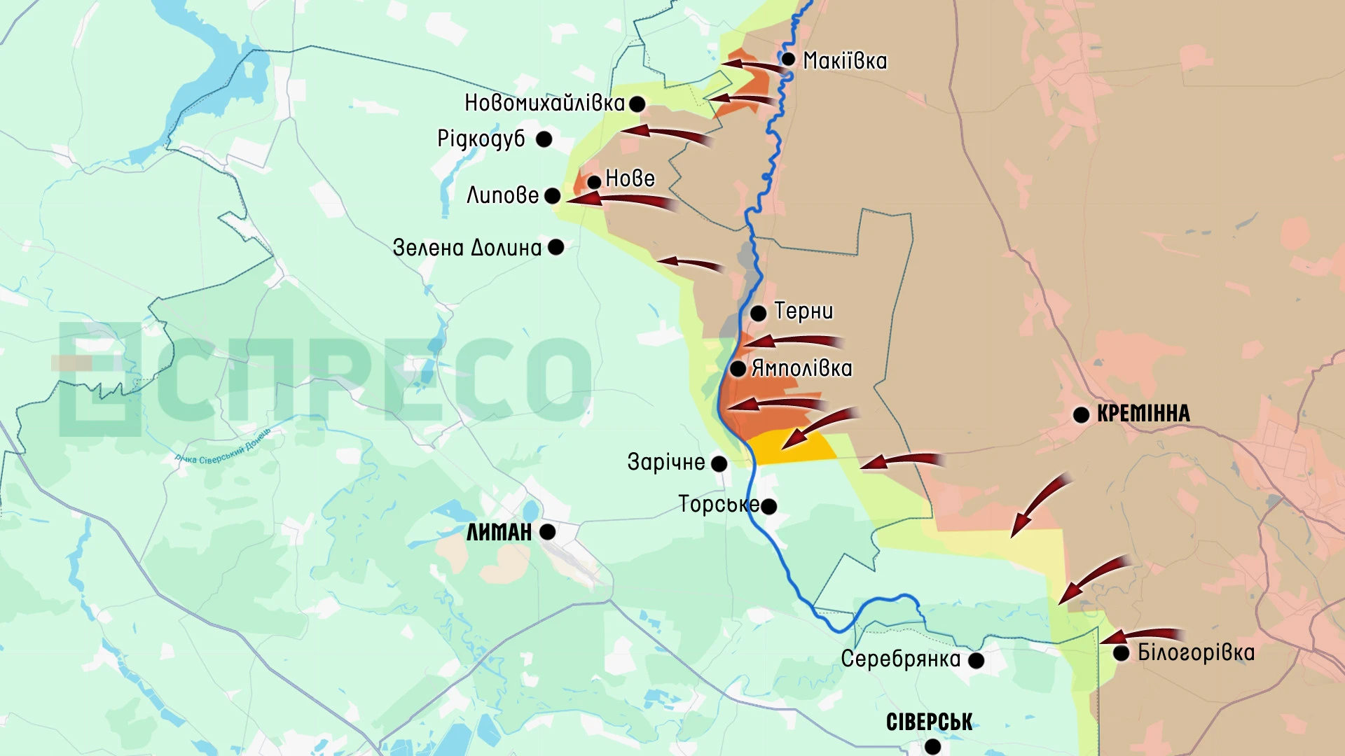 Карта бойових дій за 10-17 травня