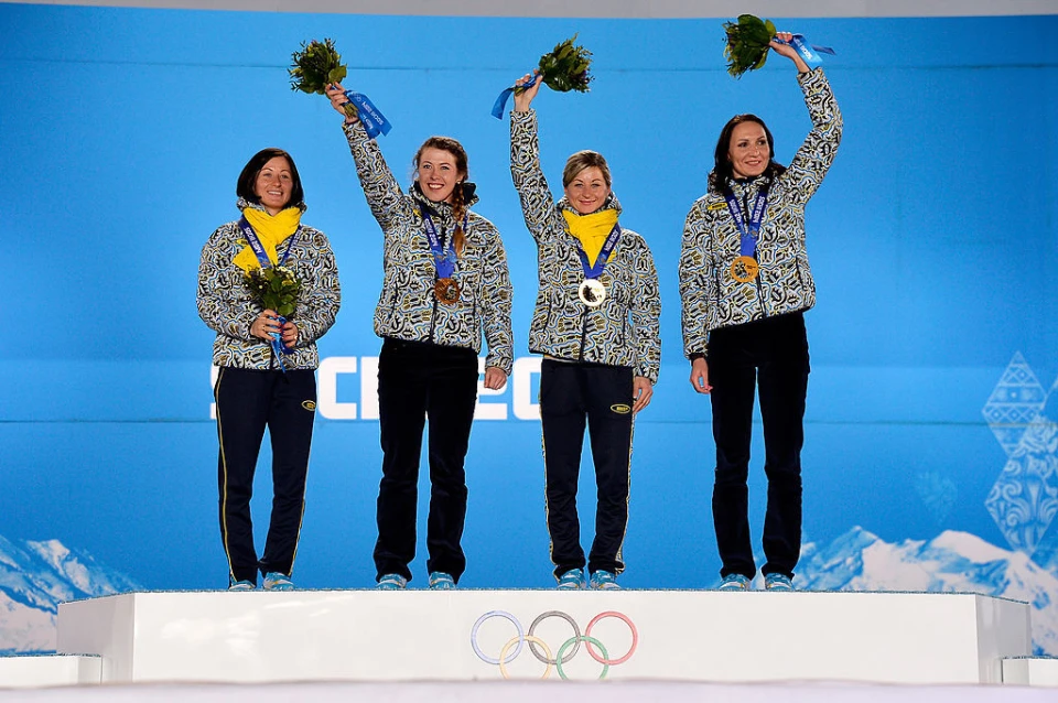 українські біатлоністки після тріумфу у Сочі, Олімпіада-2014