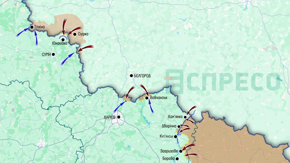 Карта бойових дій за 17-24 травня
