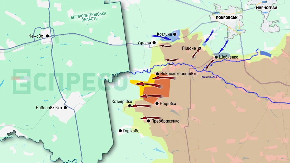 Карта бойових дій за 17-24 травня