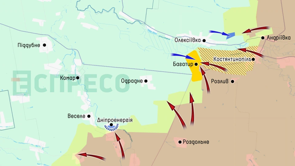 Карта бойових дій за 17-24 травня