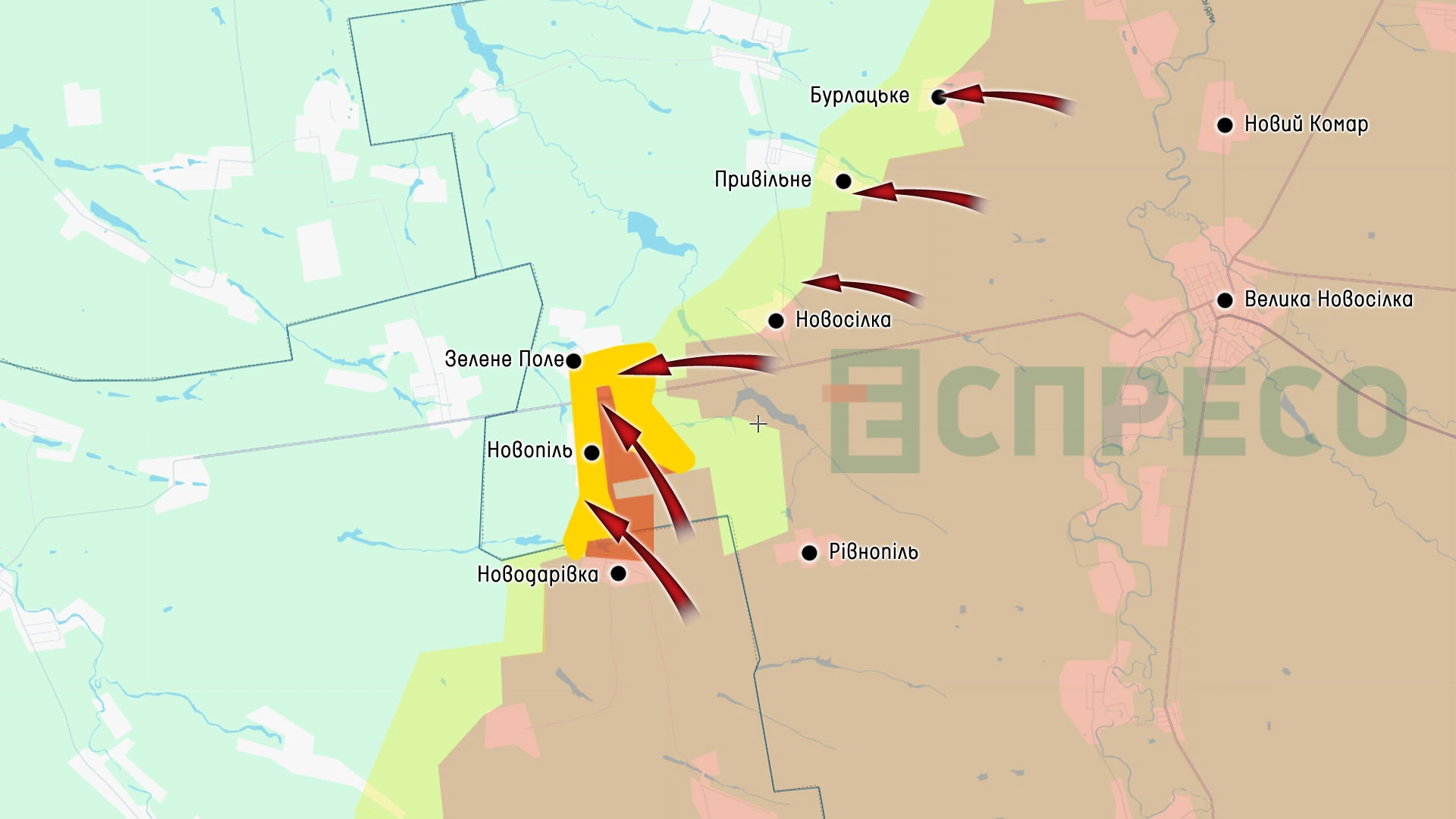 Карта бойових дій за 17-24 травня