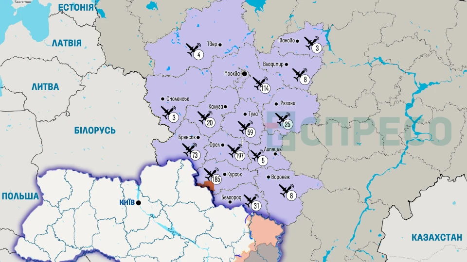 Карта бойових дій за 17-24 травня