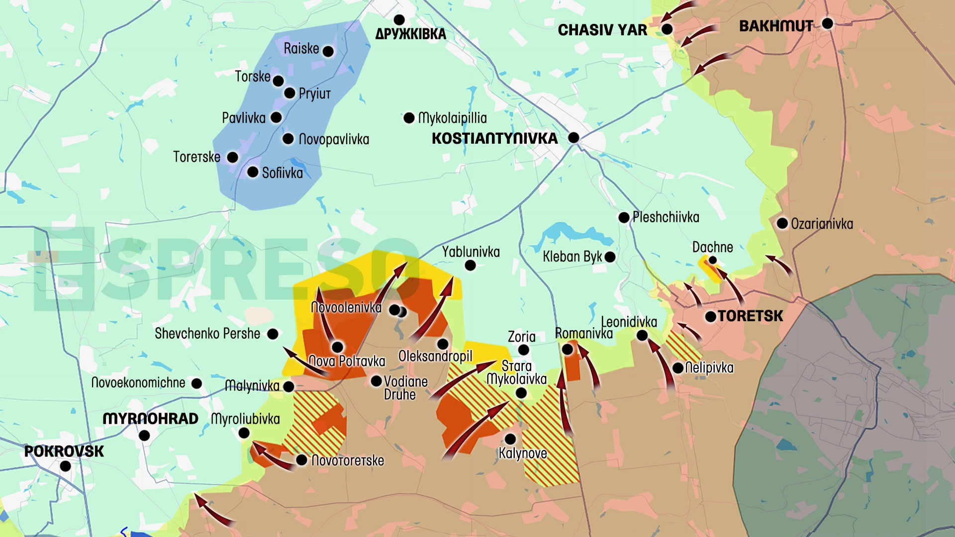 Ukraine Russia war live map, May 17-24