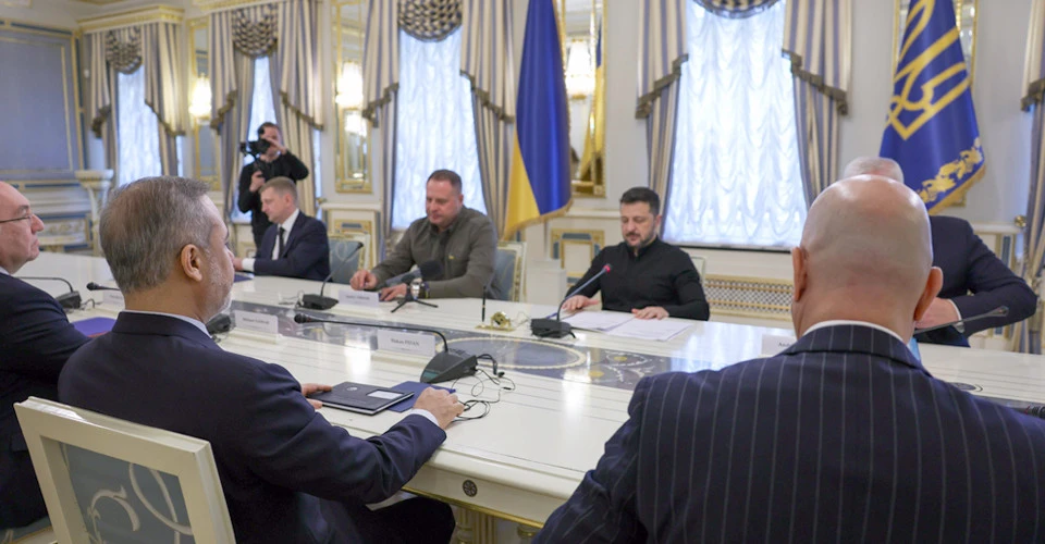 Володимир Зеленський і Хакан Фідан