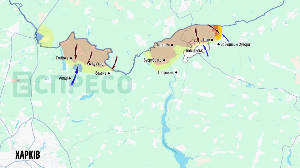 Карта бойових дій за 24-31 травня