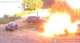 Момент влучання ворожого fpv-дрону по авто в середмісті Семенівки