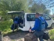 Волонтери гуманітарної місії "Проліска" вивозять людей з прикордоння Сумщини/Фото: Суспільне Суми