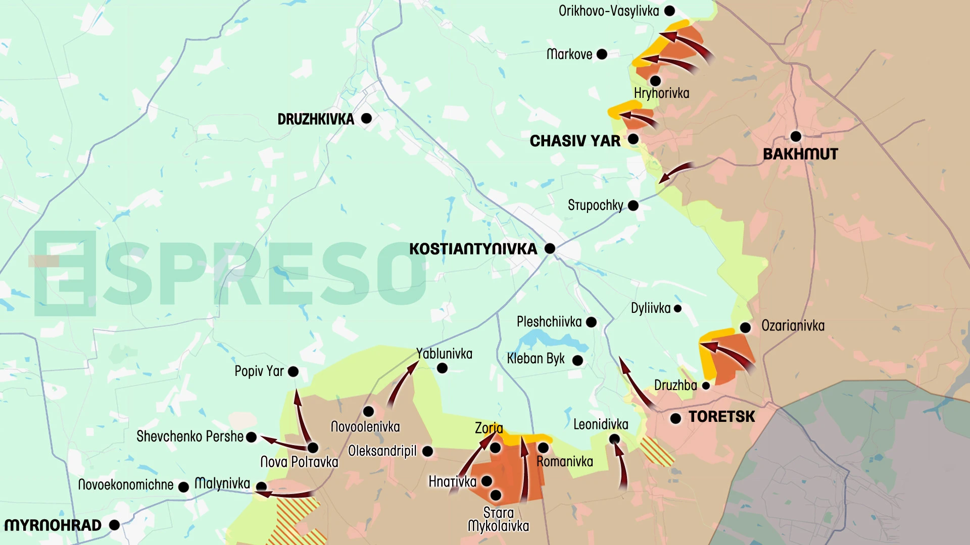Ukraine Russia war live map, May 31 - June 7