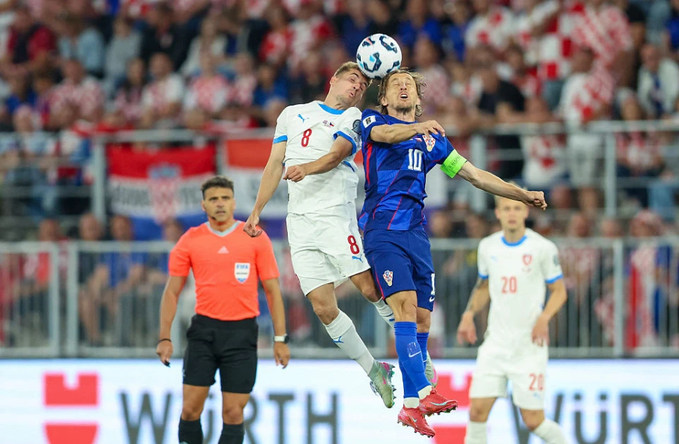 Лука Модріч (праворуч), Хорватія - Чехія