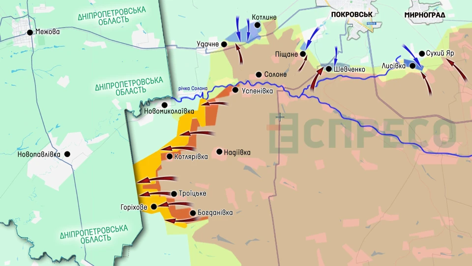 Карта бойових дій за 8-12 червня
