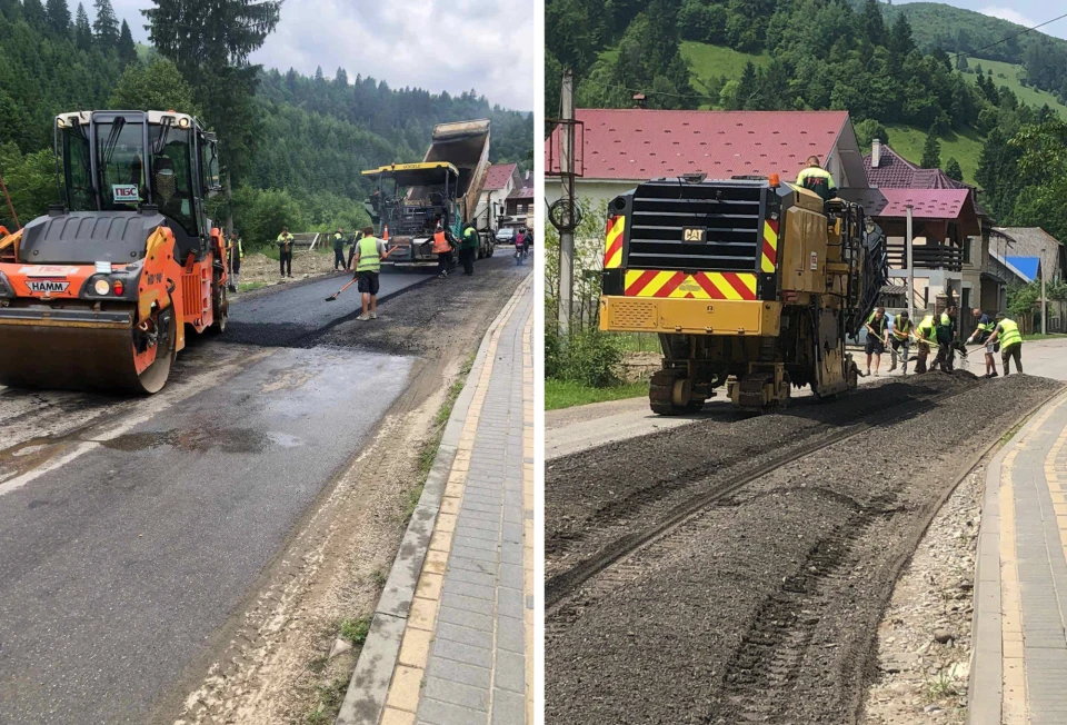 На Закарпатті почали ремонтувати аварійну дорогу до Говерли