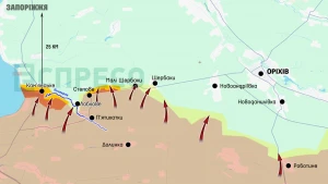 Карта бойових дій за період 24 червня – 4 липня Карта бойових дій за період 24 червня – 4 липня