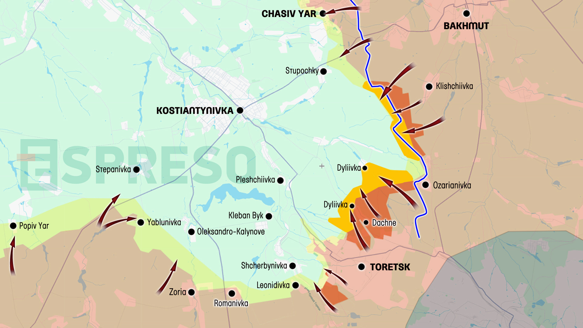 Ukraine 39 s Kostiantynivka Donetsk - 407325 Map Kostantinivka Lipenx 0407 