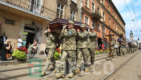 прощання із 12-ма загиблими у російському полоні військовими, Львів