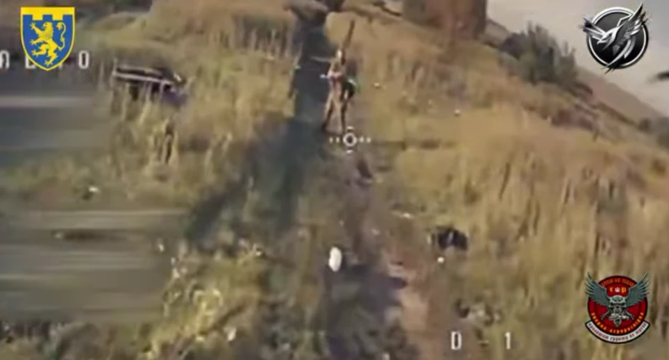 Бійці 103-ї бригади показали, як одним FPV-дроном ліквідували чотирьох росіян