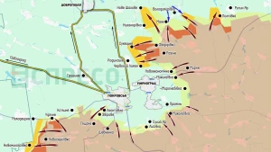 Карта бойових дій за 2-9 серпня