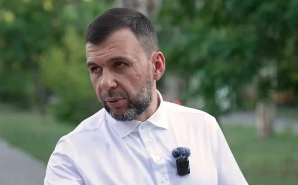 Ватажок "ДНР" Денис Пушилін дає інтерв'ю російським пропагандистам