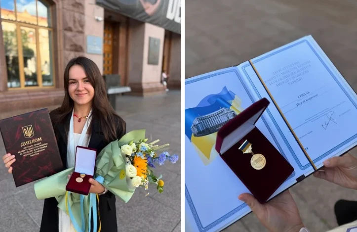 Співачка з Тернопільщини Віталія Грицак отримала премію Кабміну та передала кошти на FPV-дрони для ЗСУ