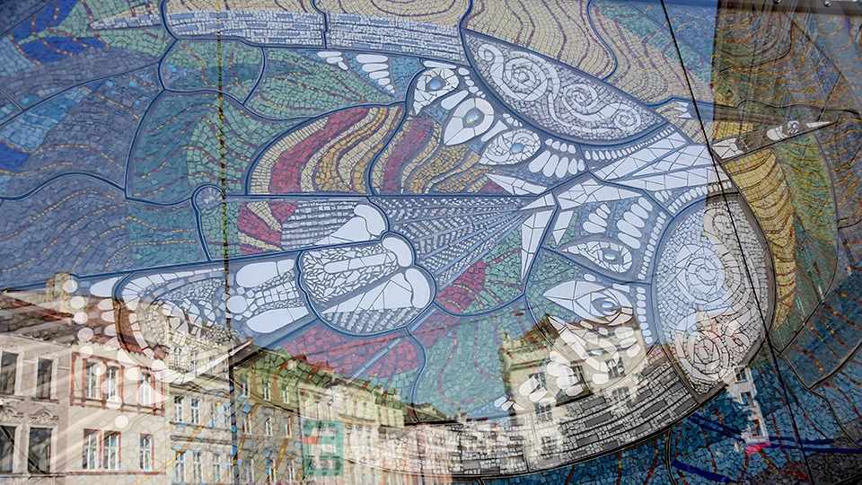 відтворене панно "Боривітер" Алли Горської у Львові